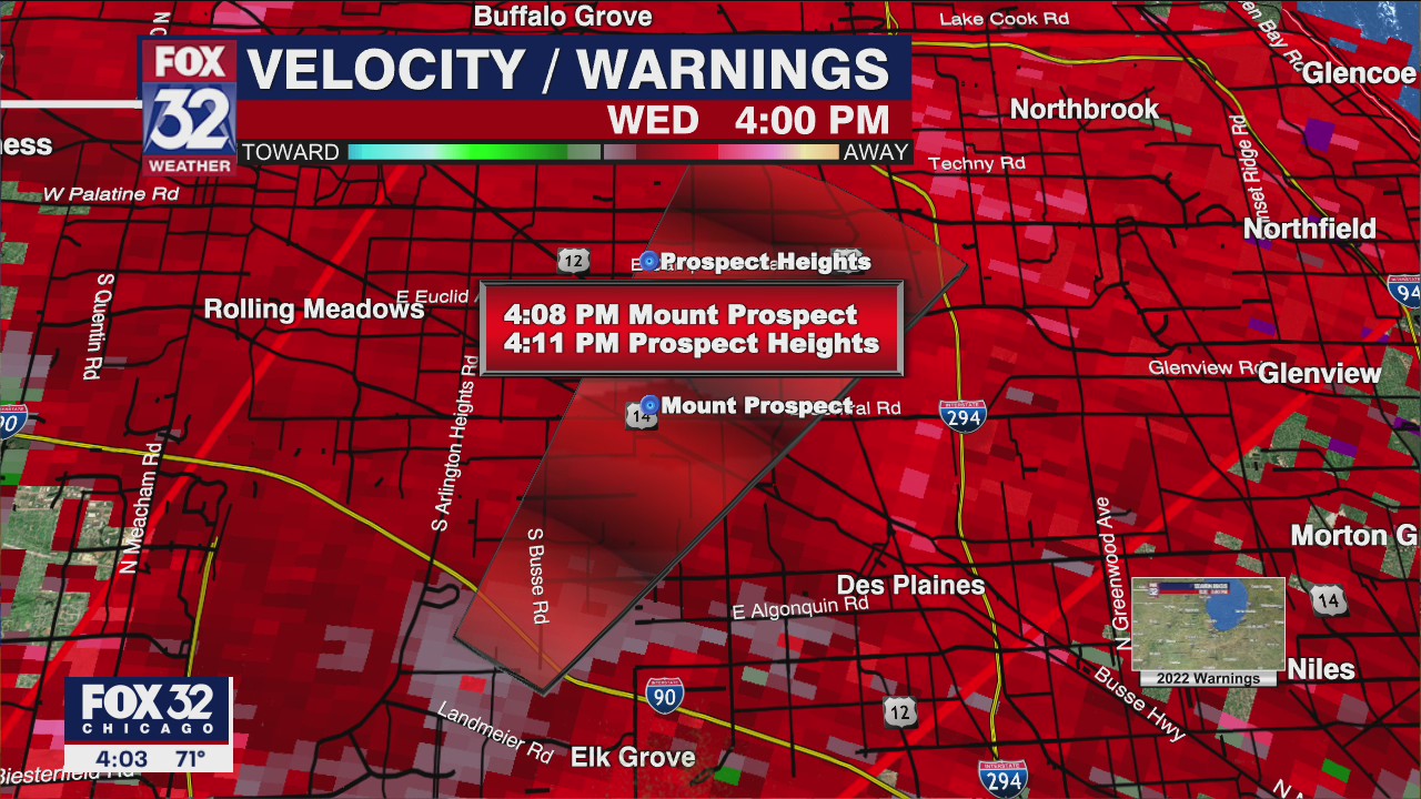 Cook County Tornado Warning: Severe weather is headed to the Chicagoland area, prompting tornado warnings