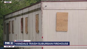 Vandals trash suburban Chicago firehouse