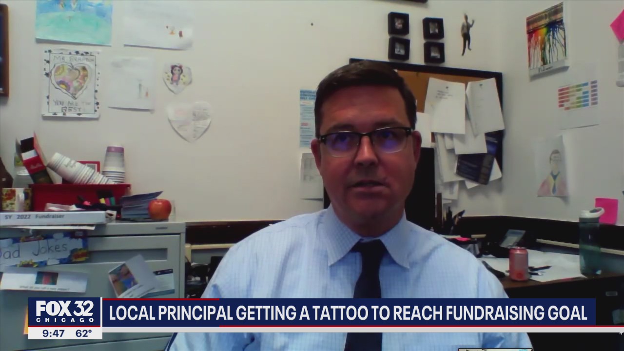 Chicago principal getting tattoo if fundraising goal reached