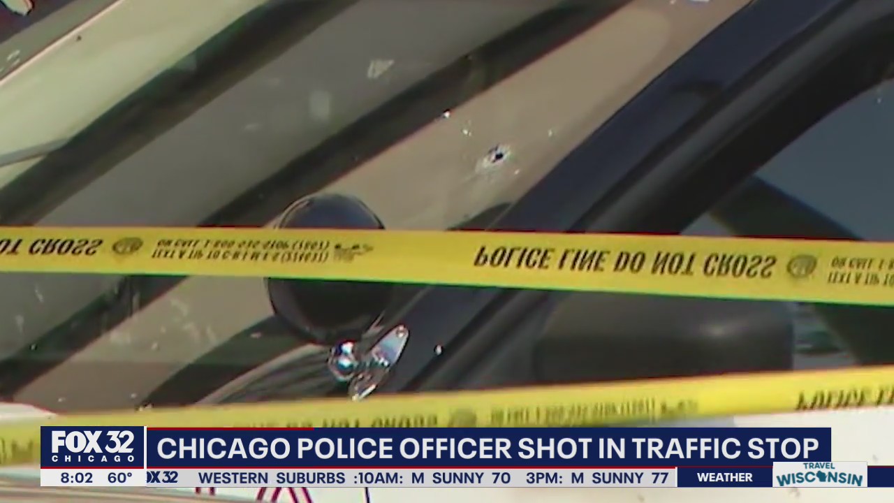 Chicago police officer shot and seriously wounded while trying to stop car in Englewood