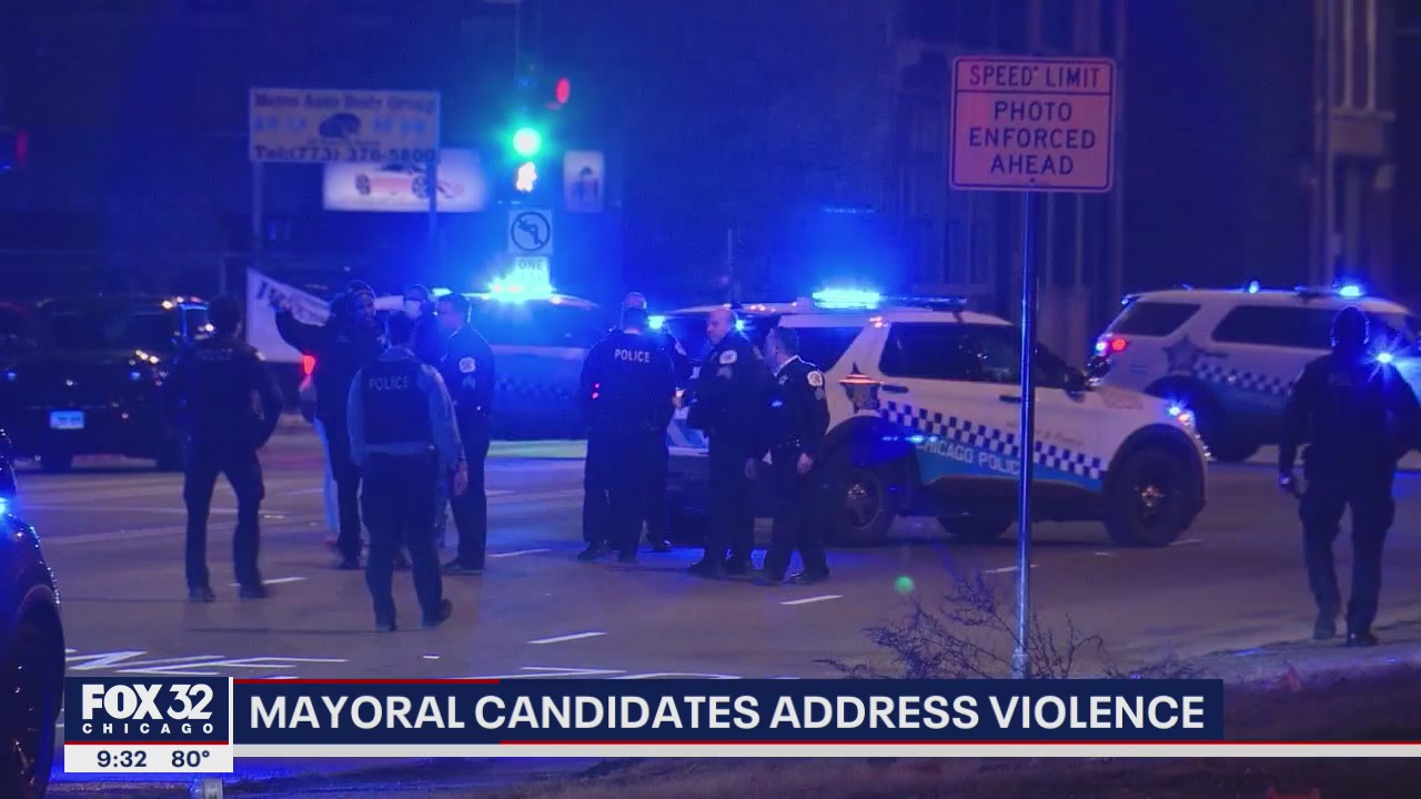 Chicago mayoral candidates address city violence