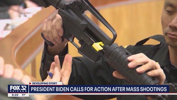 President Biden calls for action after mass shootings across the US