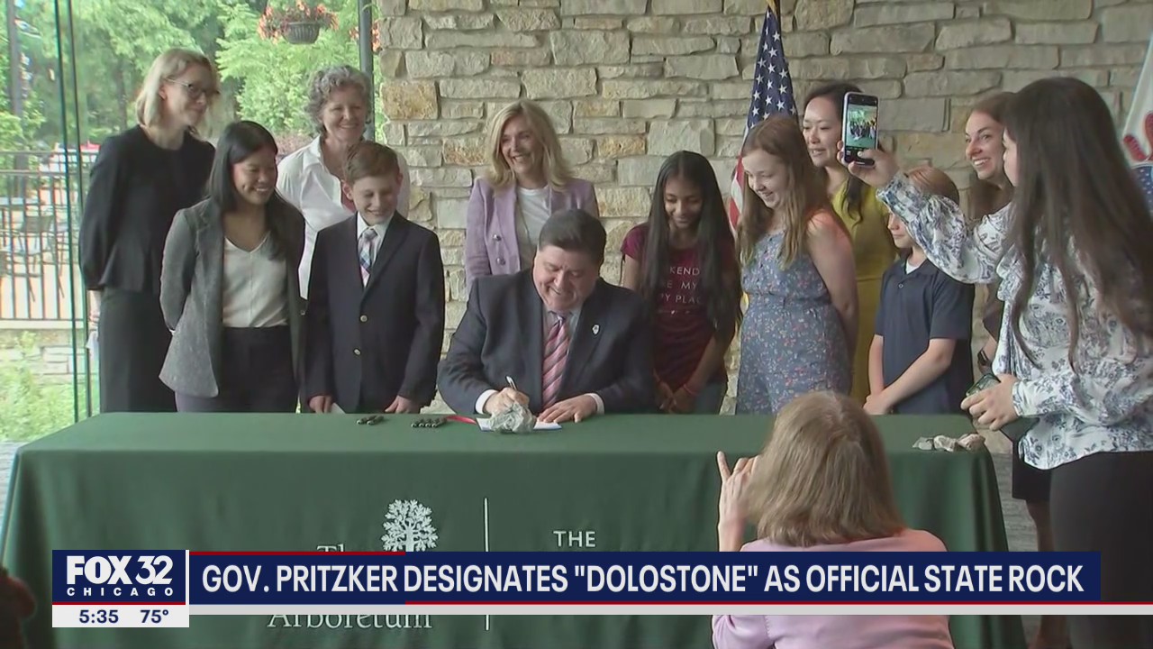 Pritzker makes dolostone official state rock