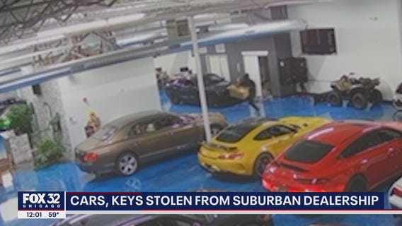 Cars, keys stolen from suburban dealership