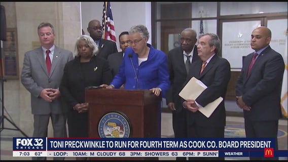 Toni Preckwinkle to run for fourth term as Cook County Board President