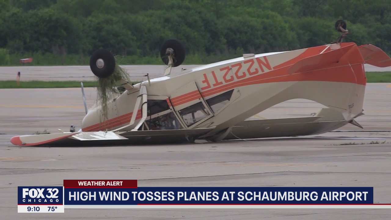 High winds toss planes at Schaumburg airport
