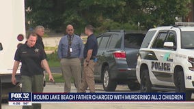 Round Lake Beach dad charged with drowning his 3 young children