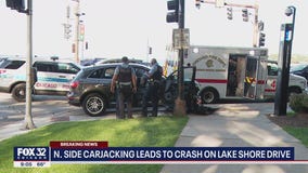 Lincoln Park carjacking leads to crash on Lake Shore Drive