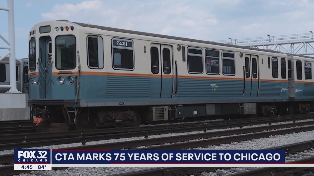 CTA trains with vintage paint schemes hit Chicago rails