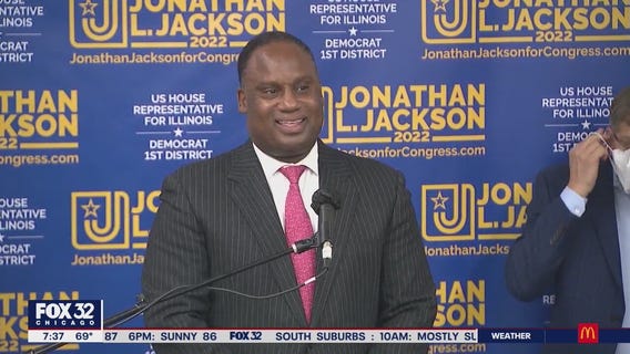 Jonathan Jackson reacts to winning 1st District congressional nomination