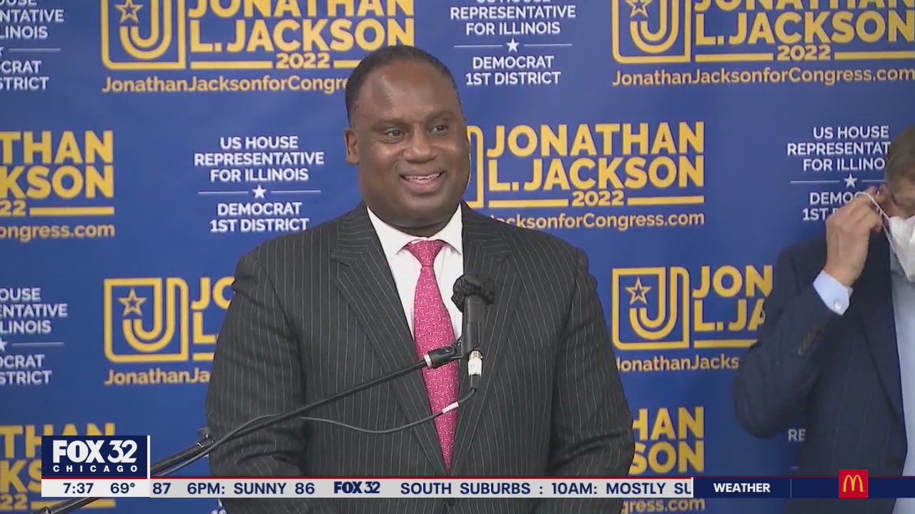 Jonathan Jackson reacts to winning 1st District congressional nomination