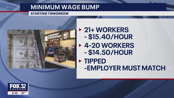 Minimum wage bump for Chicago, suburban Cook County