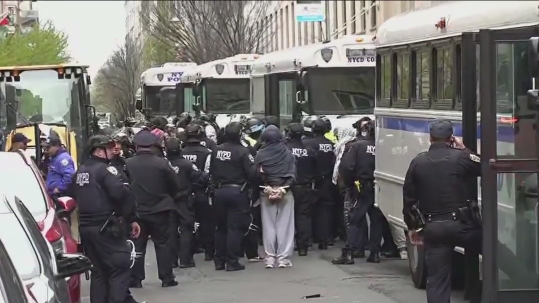 Palestine protesters arrested at Columbia