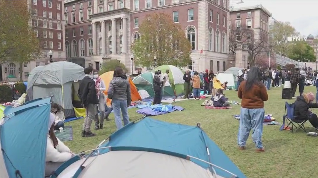 Columbia University protests: Demonstrators return