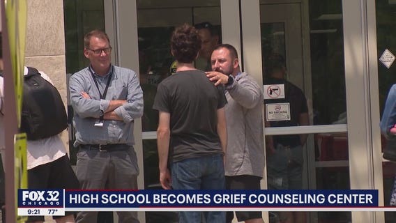 Local high school becomes grief counseling center after Highland Park parade shooting
