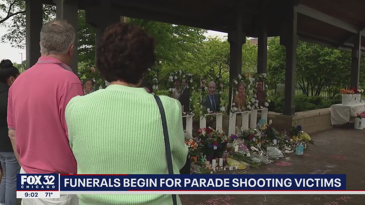 Funerals began Friday for Highland Park parade shooting victims