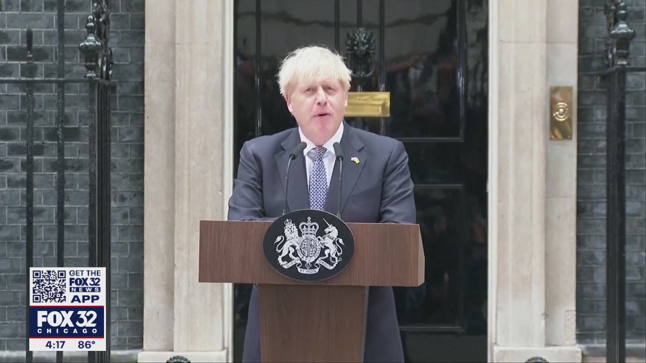 UK Prime Minister Boris Johnson resigns