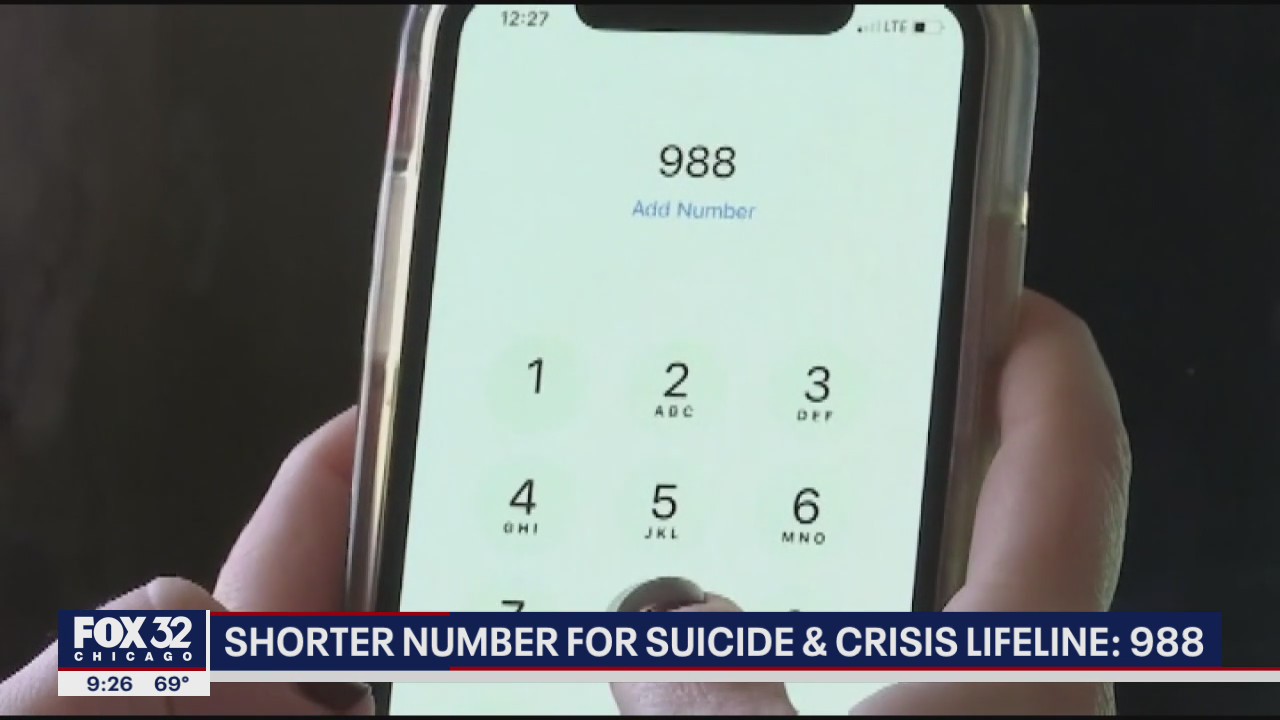 Shorter number now offered for suicide lifeline: 988