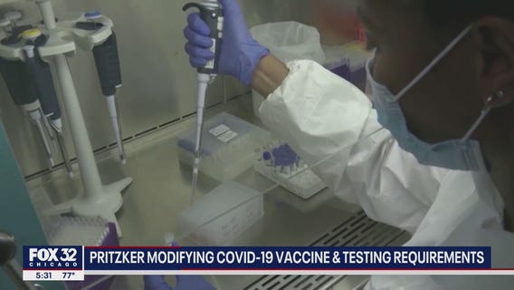 Pritzker modifies COVID vaccine, testing requirements