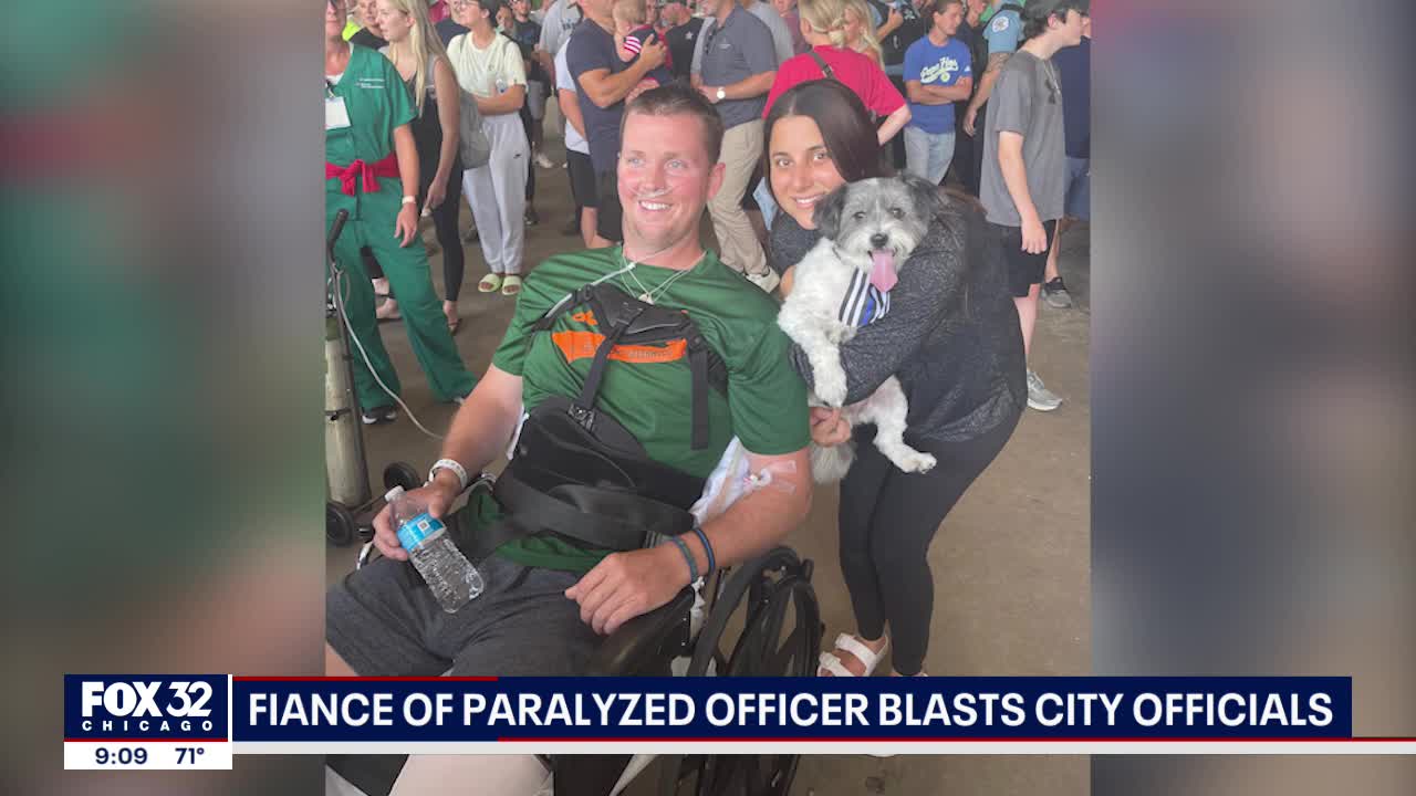 Fiance of paralyzed Chicago cop blasts city officials
