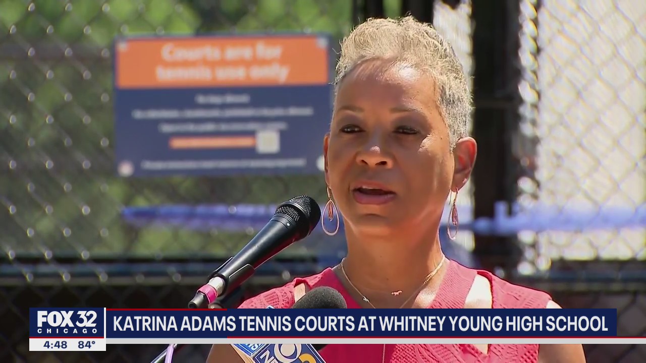 Whitney Young tennis courts named after Katrina Adams