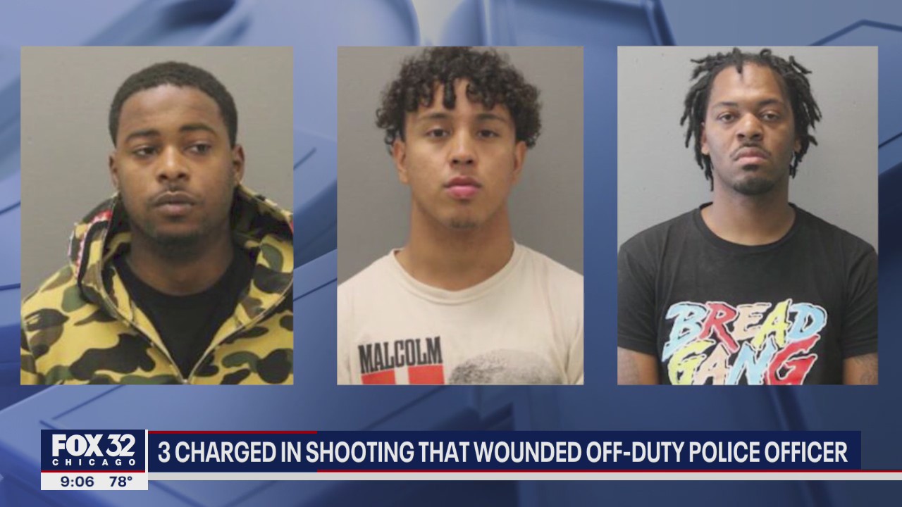 3 charged in shooting that paralyzed off-duty Chicago police officer