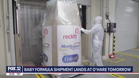 Baby formula shipment lands at O'Hare Airport Wednesday