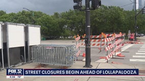 Street closures begin ahead of Lollapalooza