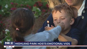 Highland Park hosts emotional vigil a week after parade shooting