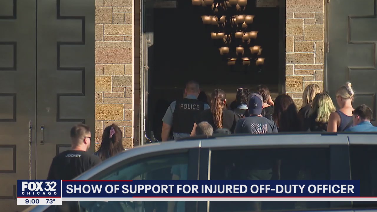 Huge show of support turns out for Chicago cop paralyzed in Beverly shooting