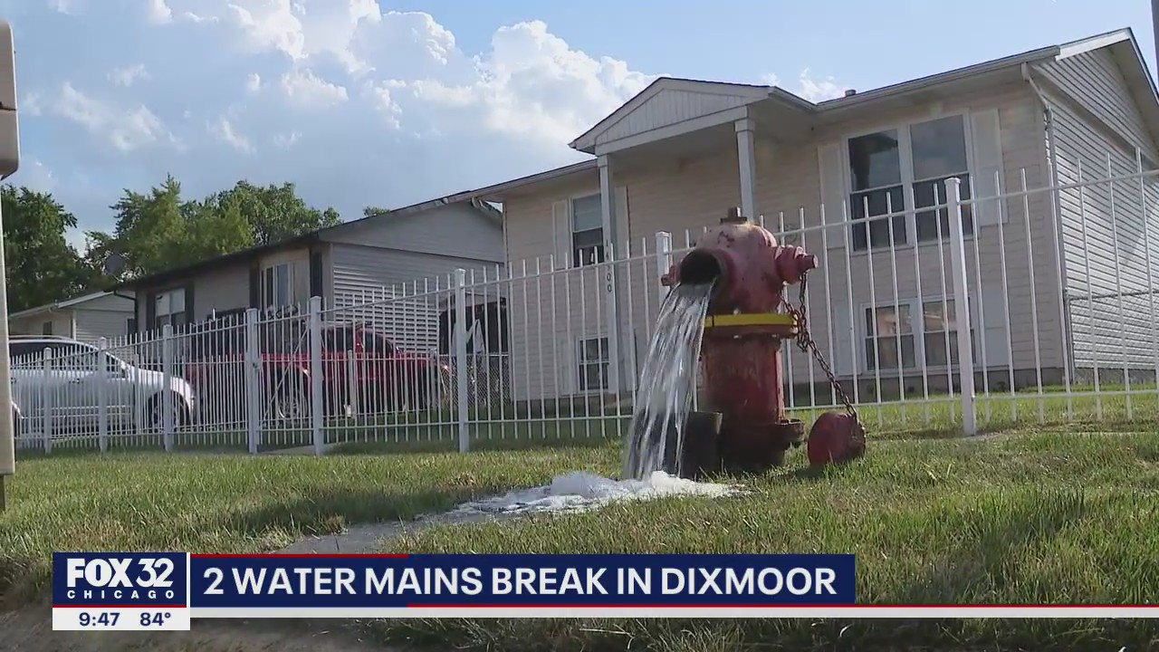 Dixmoor water service restored after 2 water main breaks