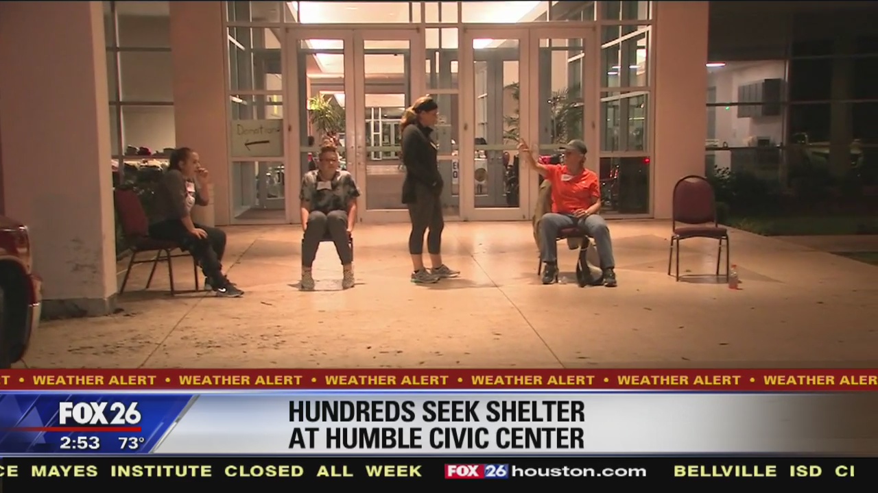 Humble shelter Wednesday morning