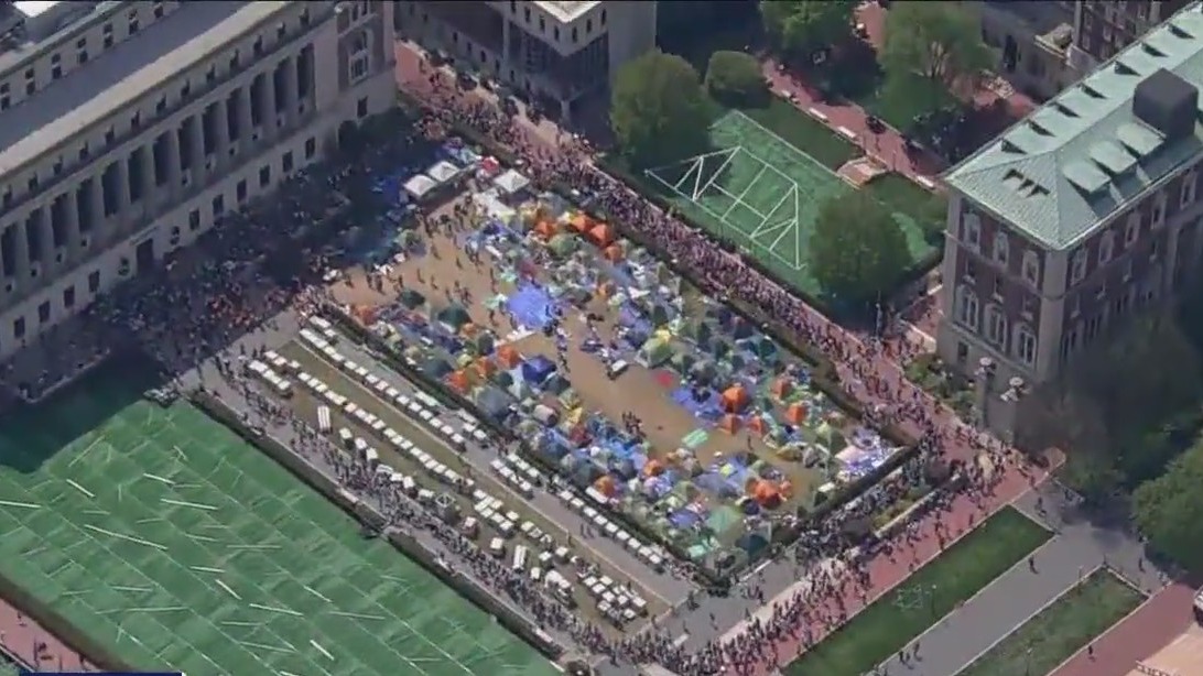 Protesters defy Columbia's orders to disband