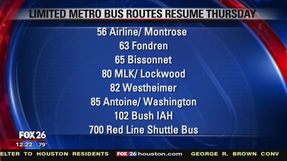 METRO resumes limited services on Thursday