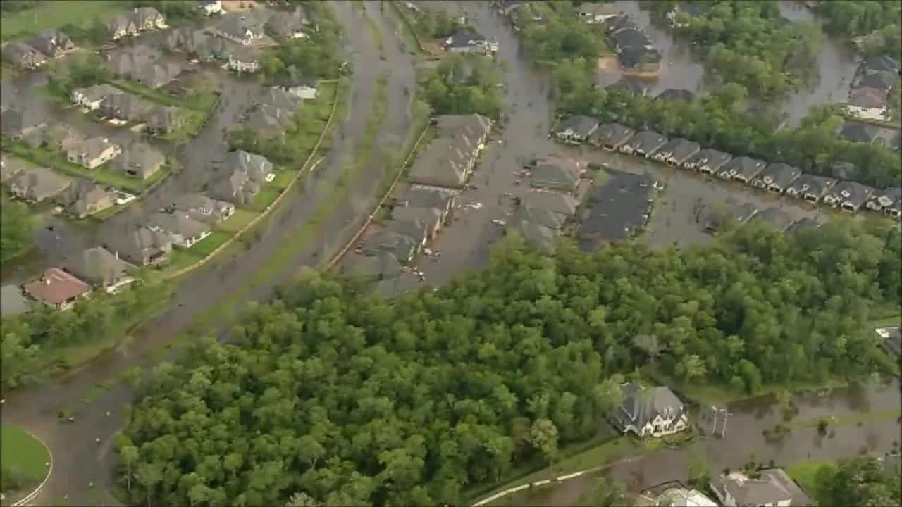 Aerial view Sienna plantation, Missouri City, August 30, 2017