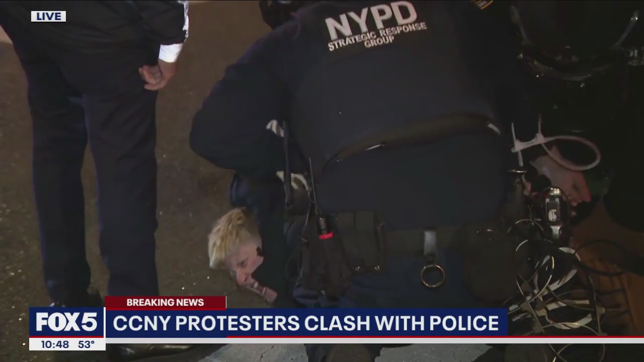 CCNY Gaza protesters resist arrest