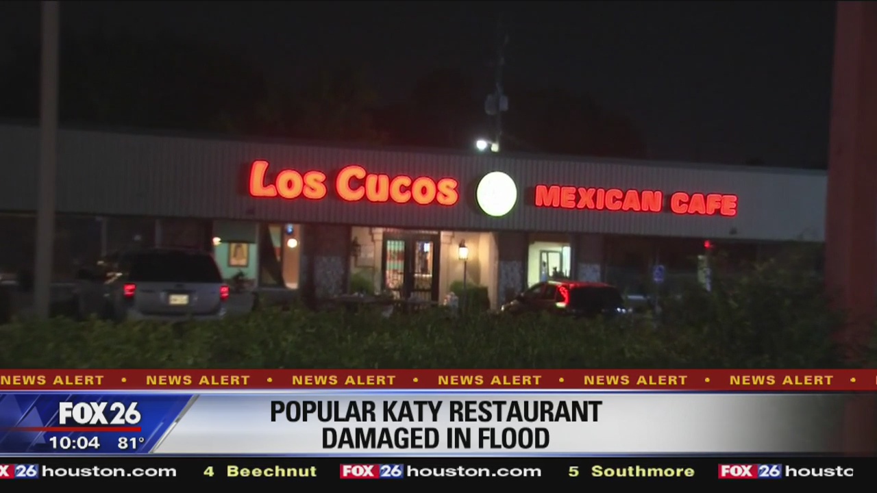 Harvey flooding damages Old Katy shopping center