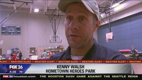 Hometown Heroes Park opens as shelter