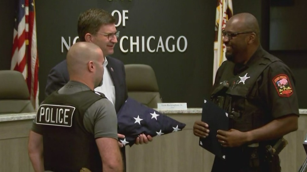 North Chicago cops honored for assisting during Highland Park parade mass shooting
