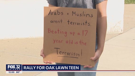 Crowd rallies in support of teen seen on video being forcefully arrested by Oak Lawn police