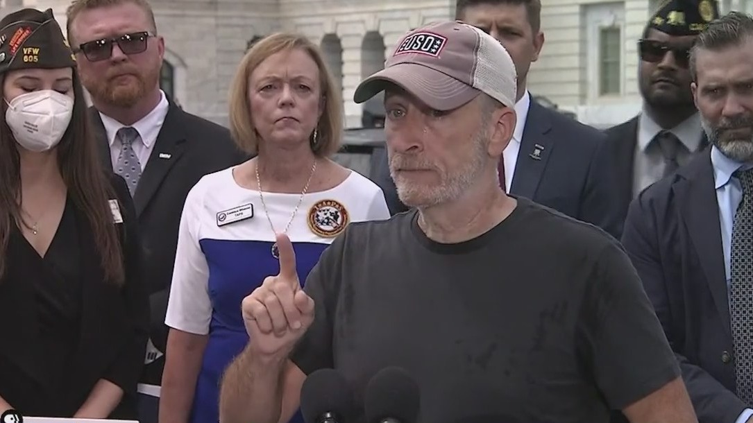 Jon Stewart outraged after US lawmakers deny health care benefits for veterans