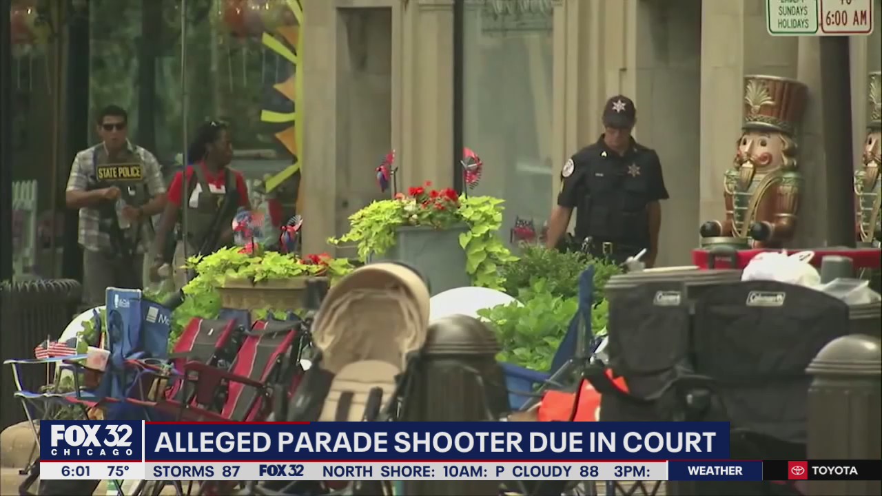 Highland Park shooting suspect to appear in court for arraignment nearly a month after parade massacre