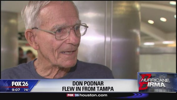 Hurricane Irma evacuees arrive to Hobby Airport