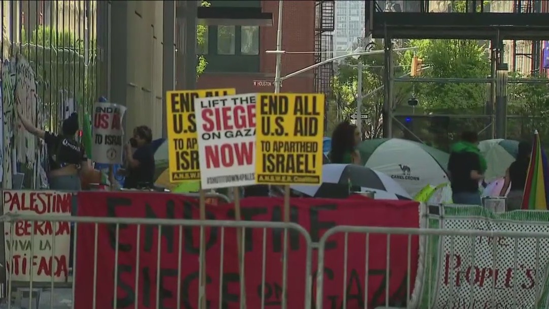 Protests around NYC: NYU encampment