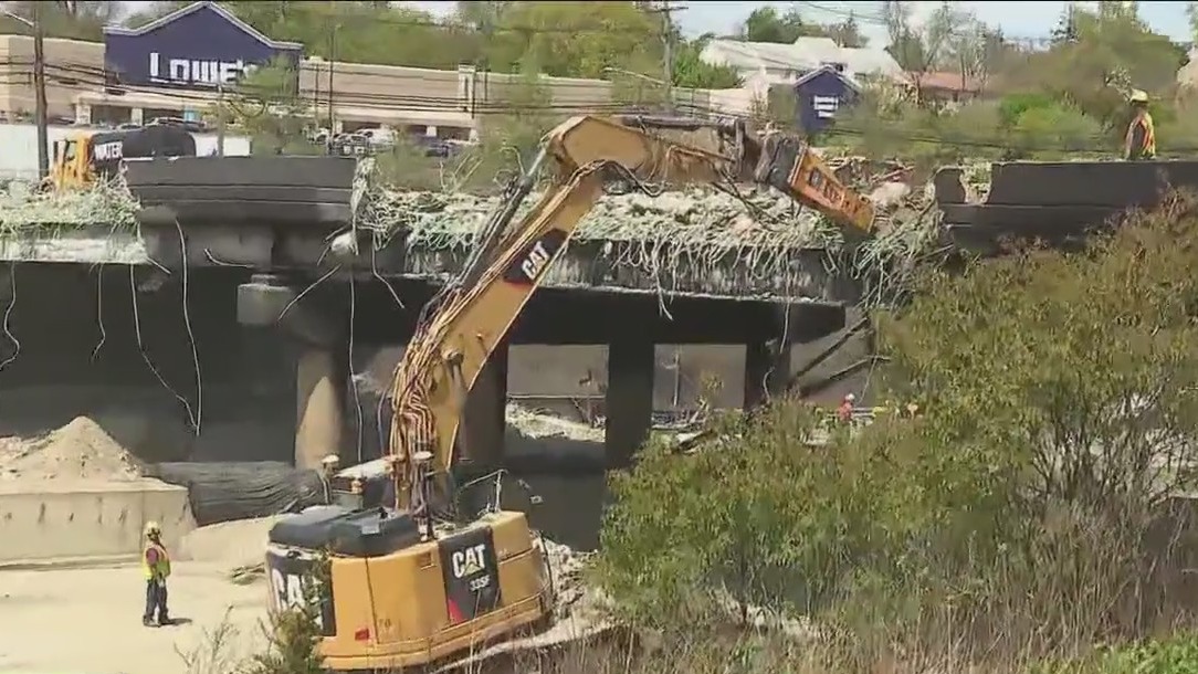 Traffic snarled as workers begin repairing I-95