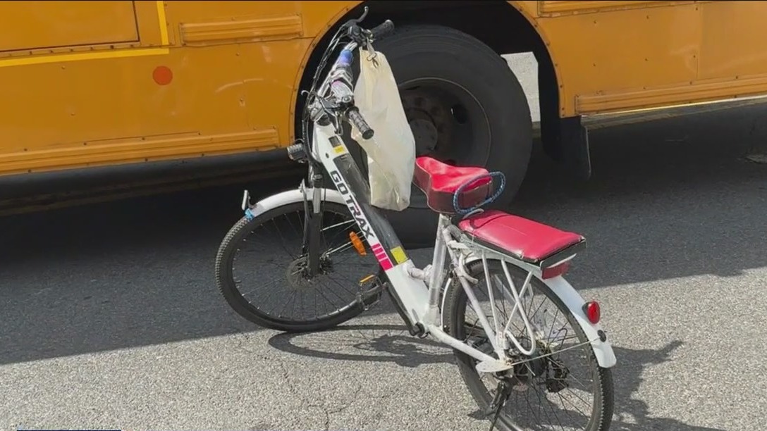 Bicyclist hit by school bus in Brooklyn