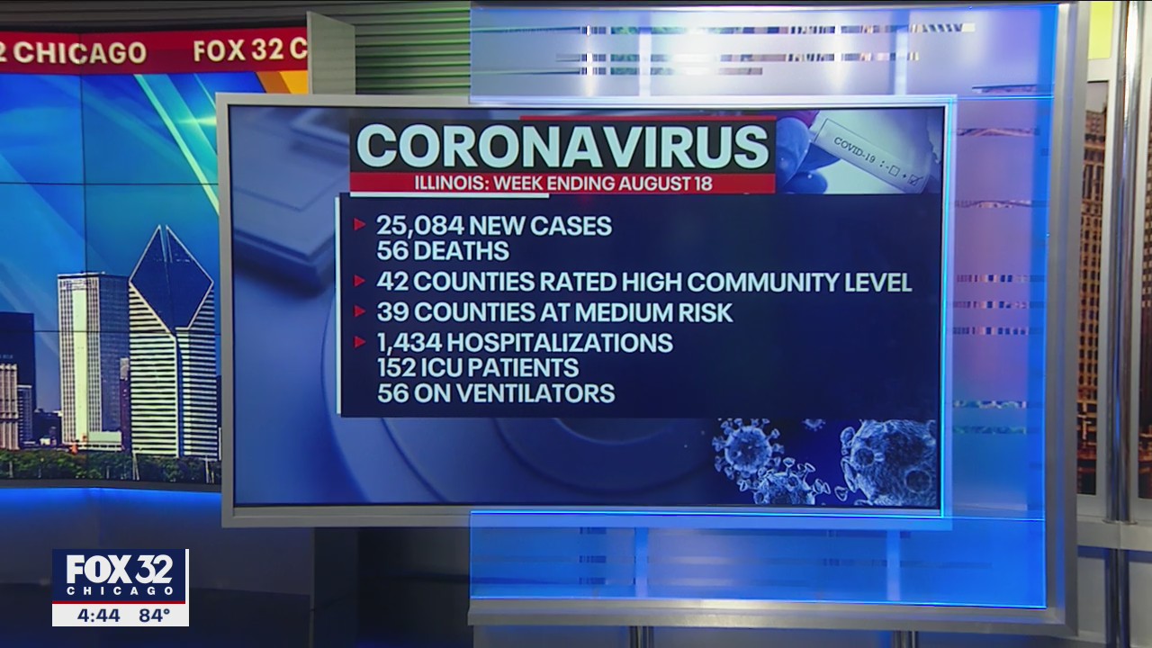 Illinois health officials report 25,084 new COVID cases, 56 deaths since last Friday