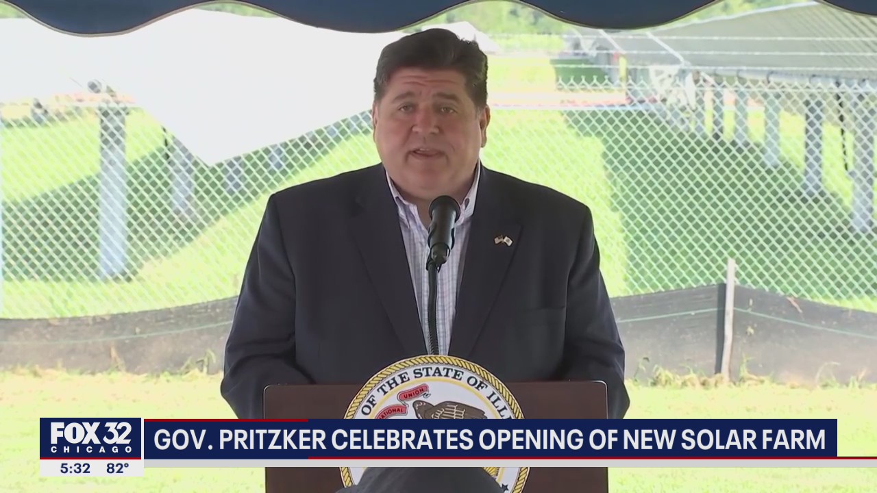 Pritzker celebrates opening of new Illinois solar farm