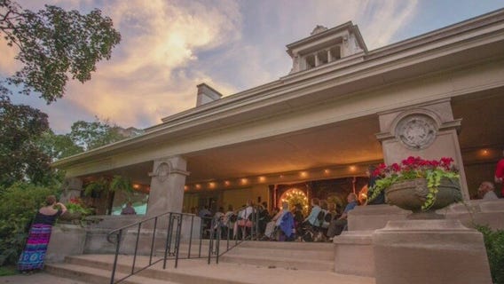 Silent Movies on the Porch at Pleasant Home in Oak Park is a fun way to spend a summer night