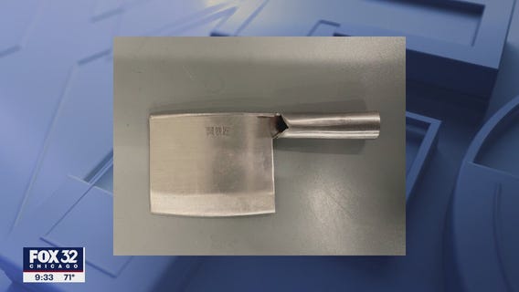 Passenger stopped at O'Hare security for having knives, meat cleaver in bag: TSA